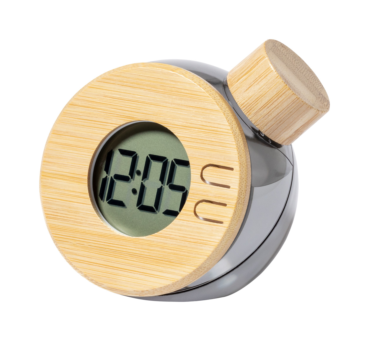 Water-powered table clock GRAOX - natural