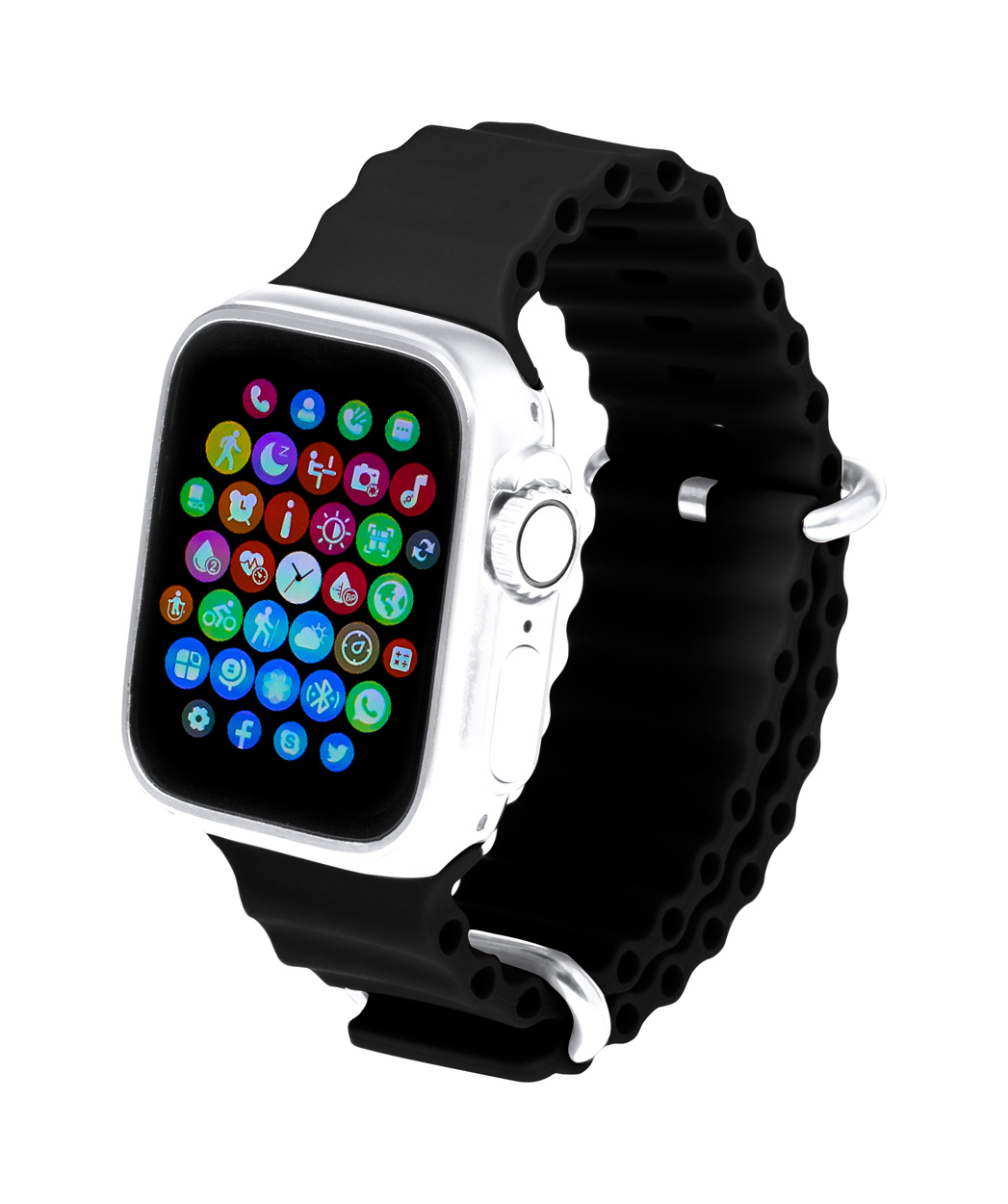 Chytré hodinky CONNOR s barevným displejem - černá
