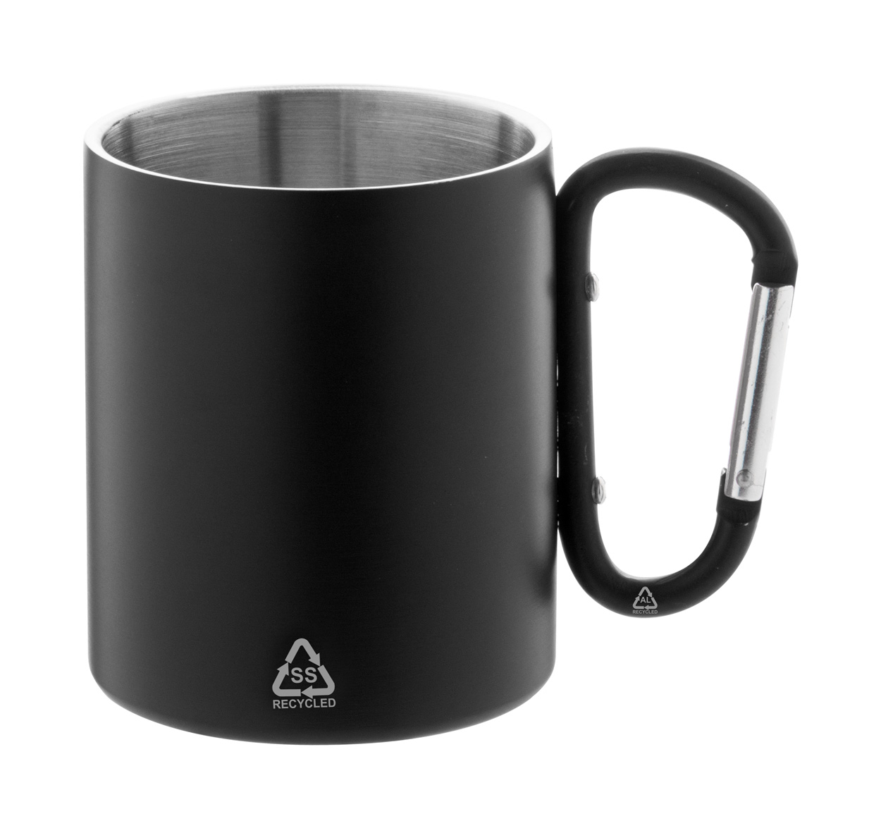Metal thermo mug ODISHA made of recycled material, 300 ml