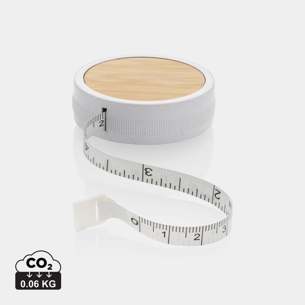 RCS recycled plastic & bamboo tailor tape PLUR - white