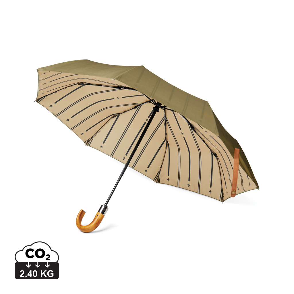Skládací deštník VINGA Bosler z RPET materiálu AWARE