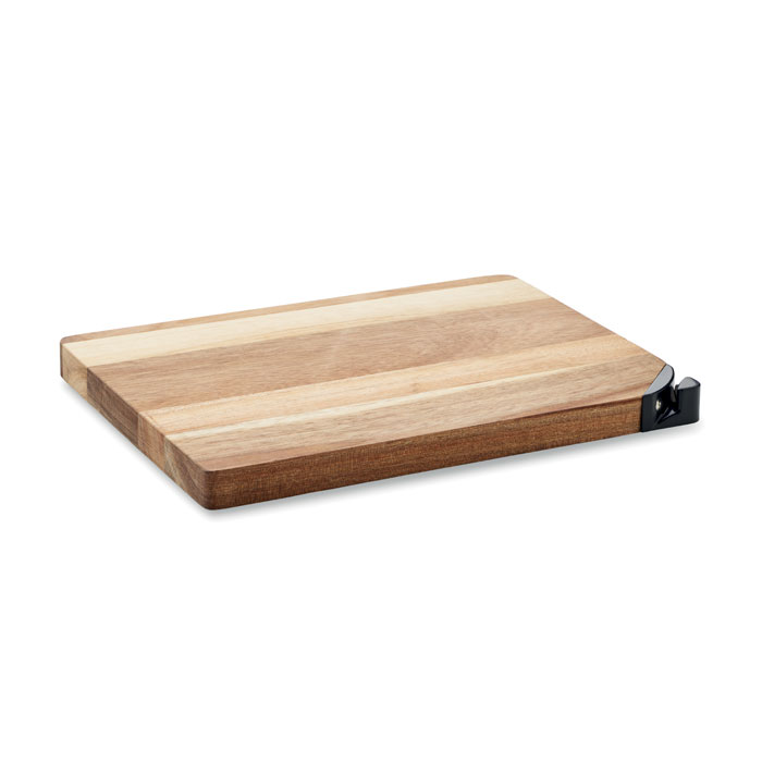 Wooden kitchen cutting board BONSELA with sharpener - wooden