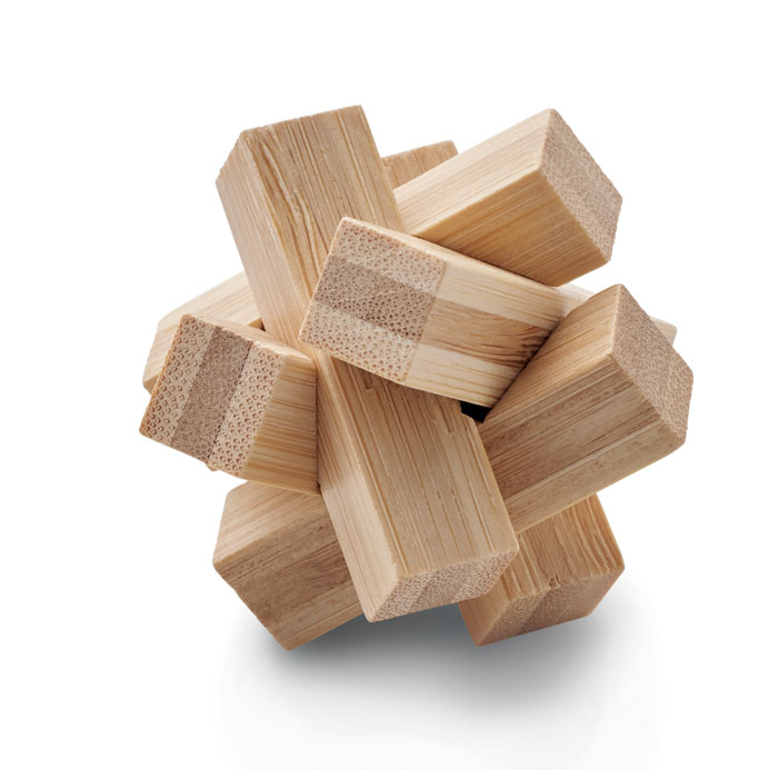 Bambusový hlavolam ETALAGE - dřevěná