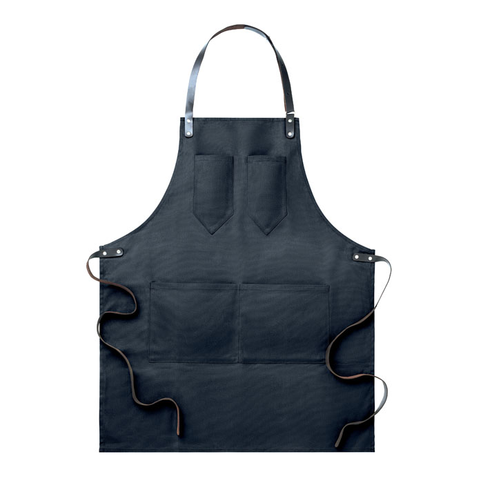 Canvas apron HILL with leather details