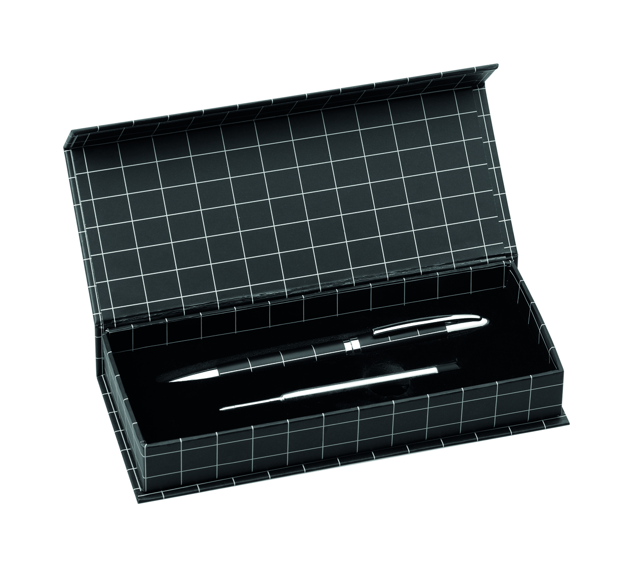 Kovové kuličkové pero DACOX v dárkové krabičce - černá