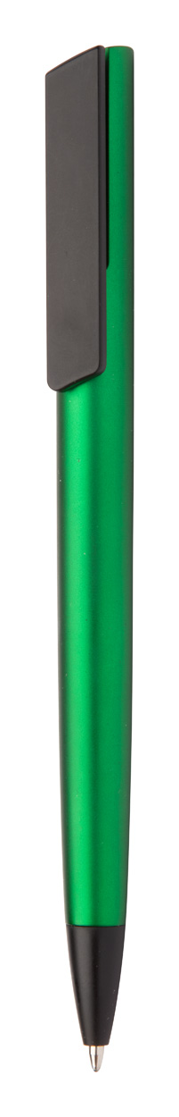 Plastic ballpoint pen SEPTO with metallic finish