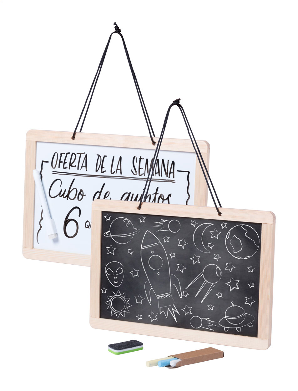 Grocery tabulka na vzkazy Černá, Bílá