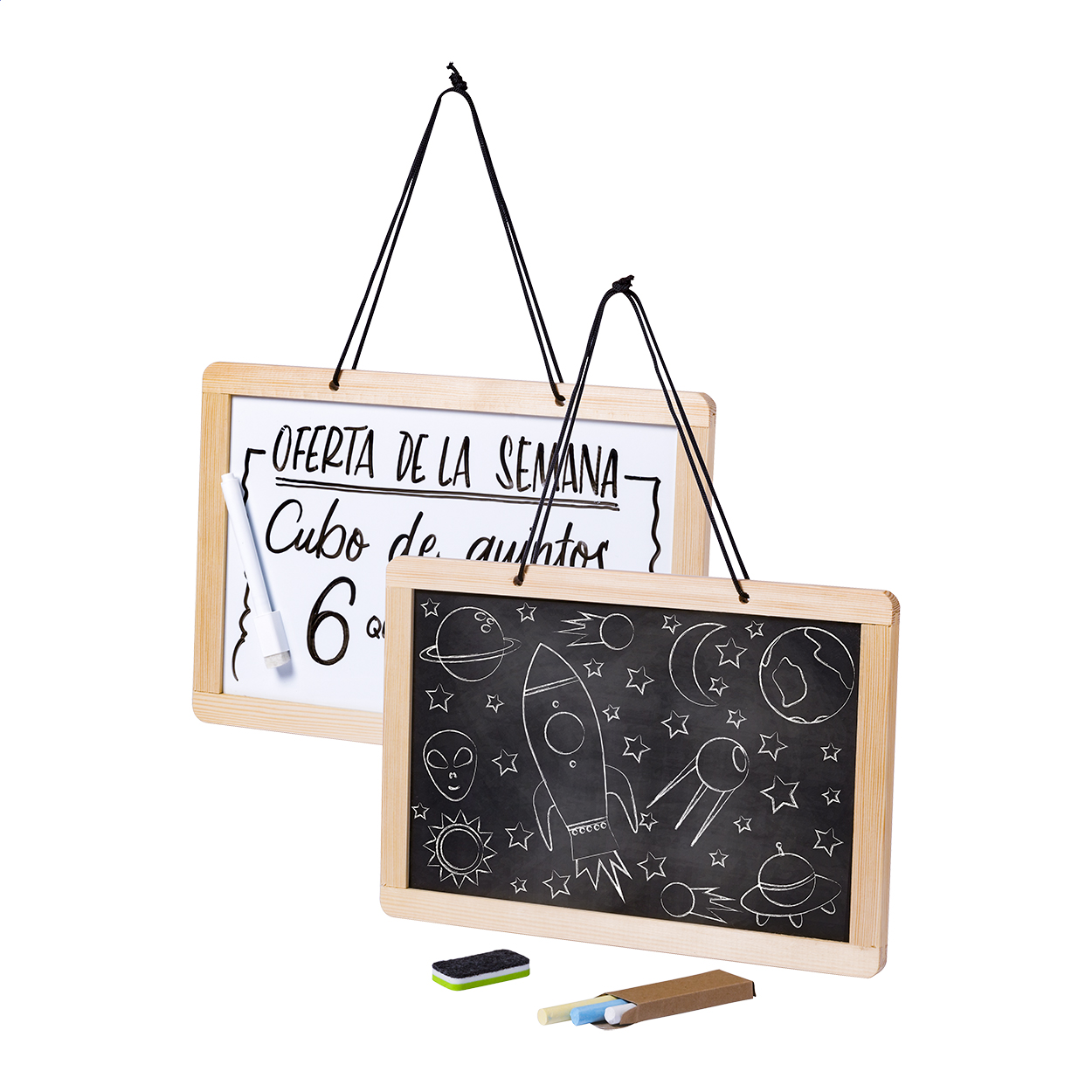 Grocery tabulka na vzkazy Černá, Bílá