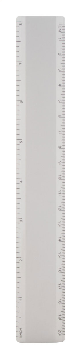 Kovové pravítko ALURY 20 - stříbrná