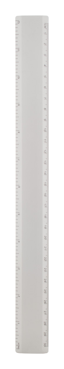 Metal ruler ALURY 30 - silver