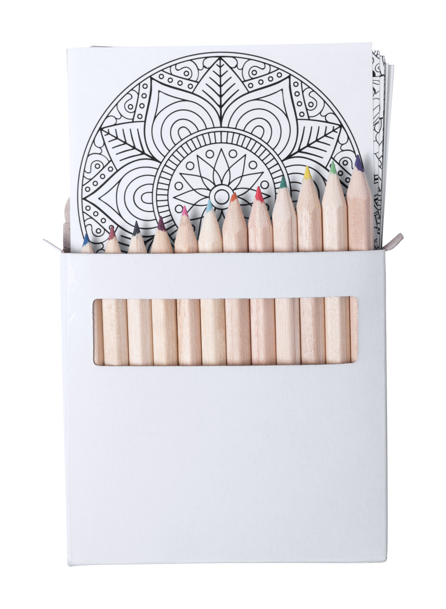 Set of 12 colouring pencils and 12 crayons BOLTEX - grey