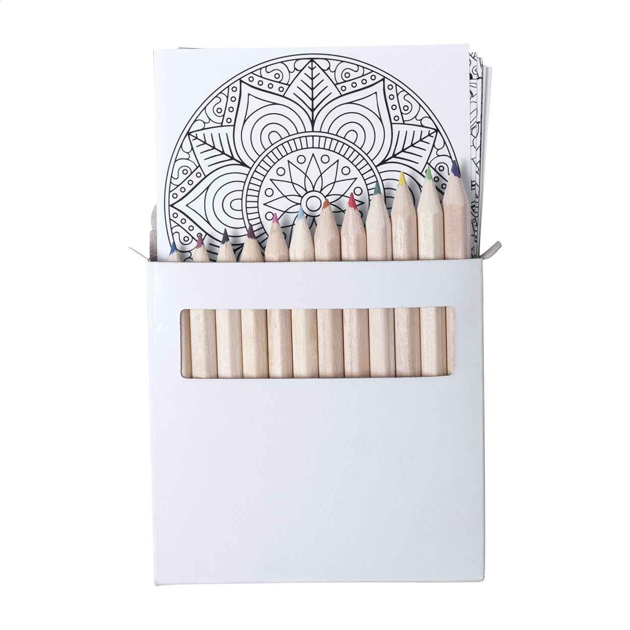 Condala set mandala na vybarvení Bílá