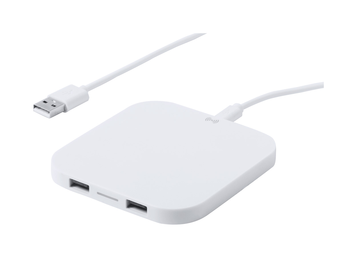 Plastic wireless charger DONSON - white