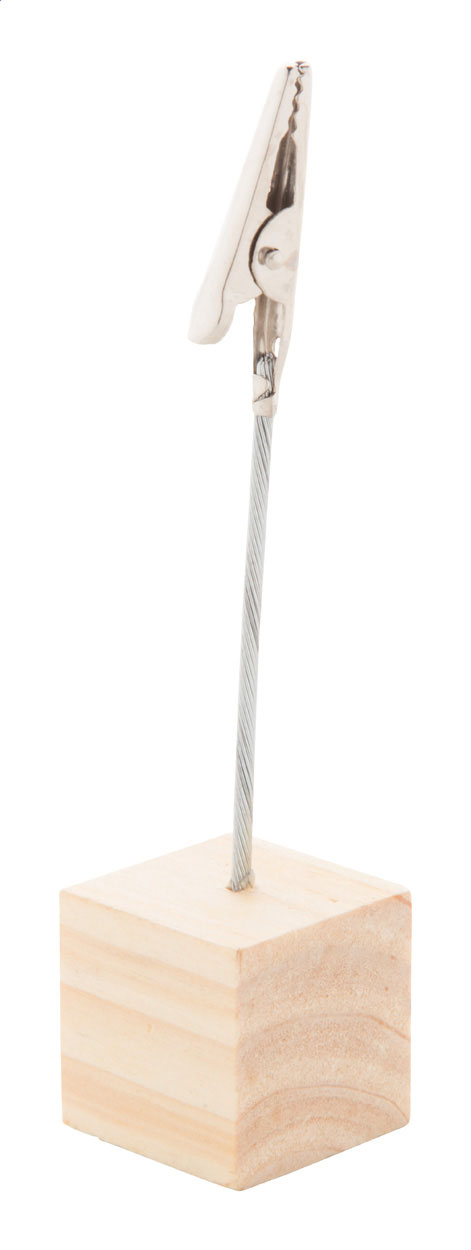 Klip na poznámky CEMBRA s dřevěným stojánkem - přírodní