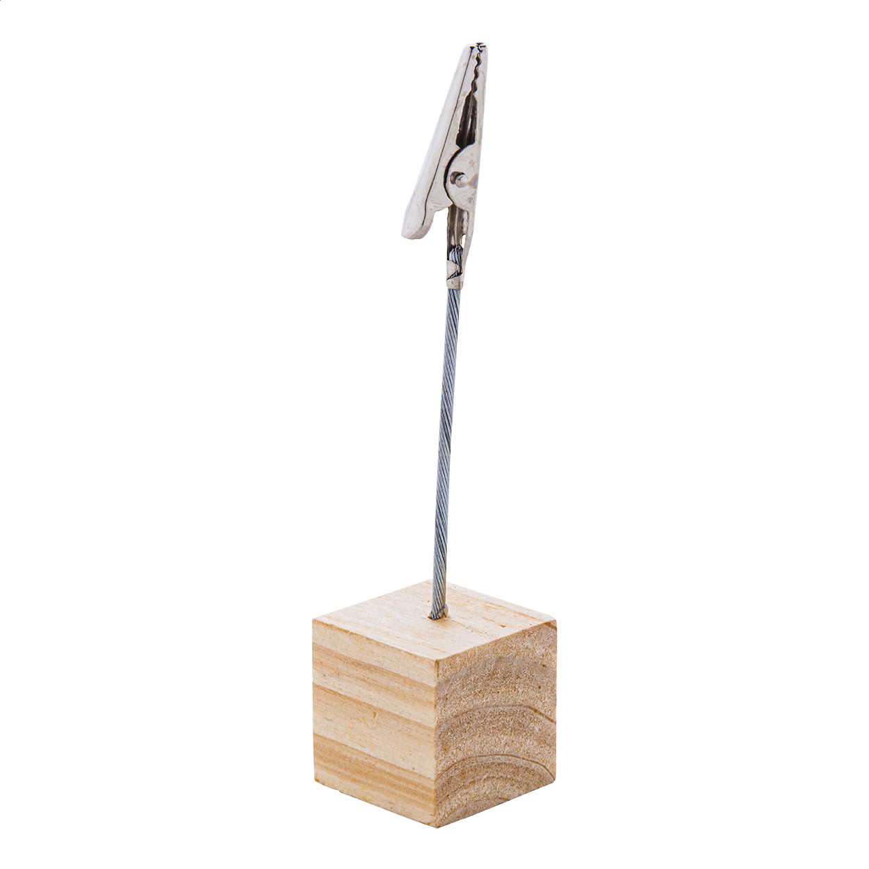 Klip na poznámky CEMBRA s dřevěným stojánkem - přírodní