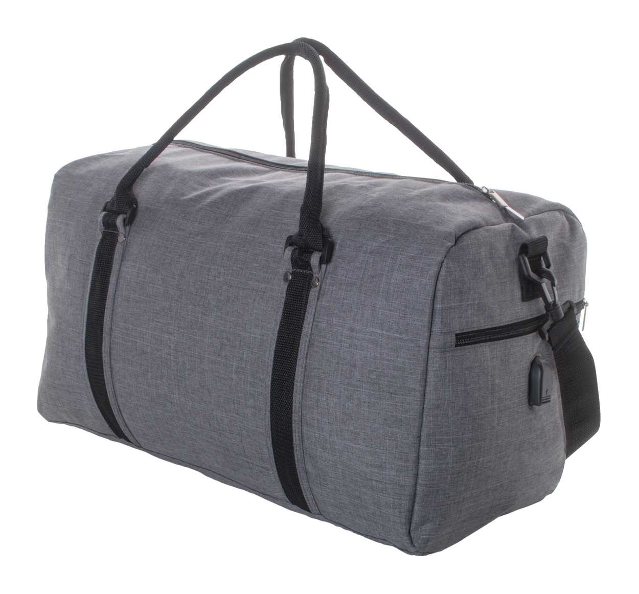 Polyesterová sportovní taška DONATOX - šedý melír