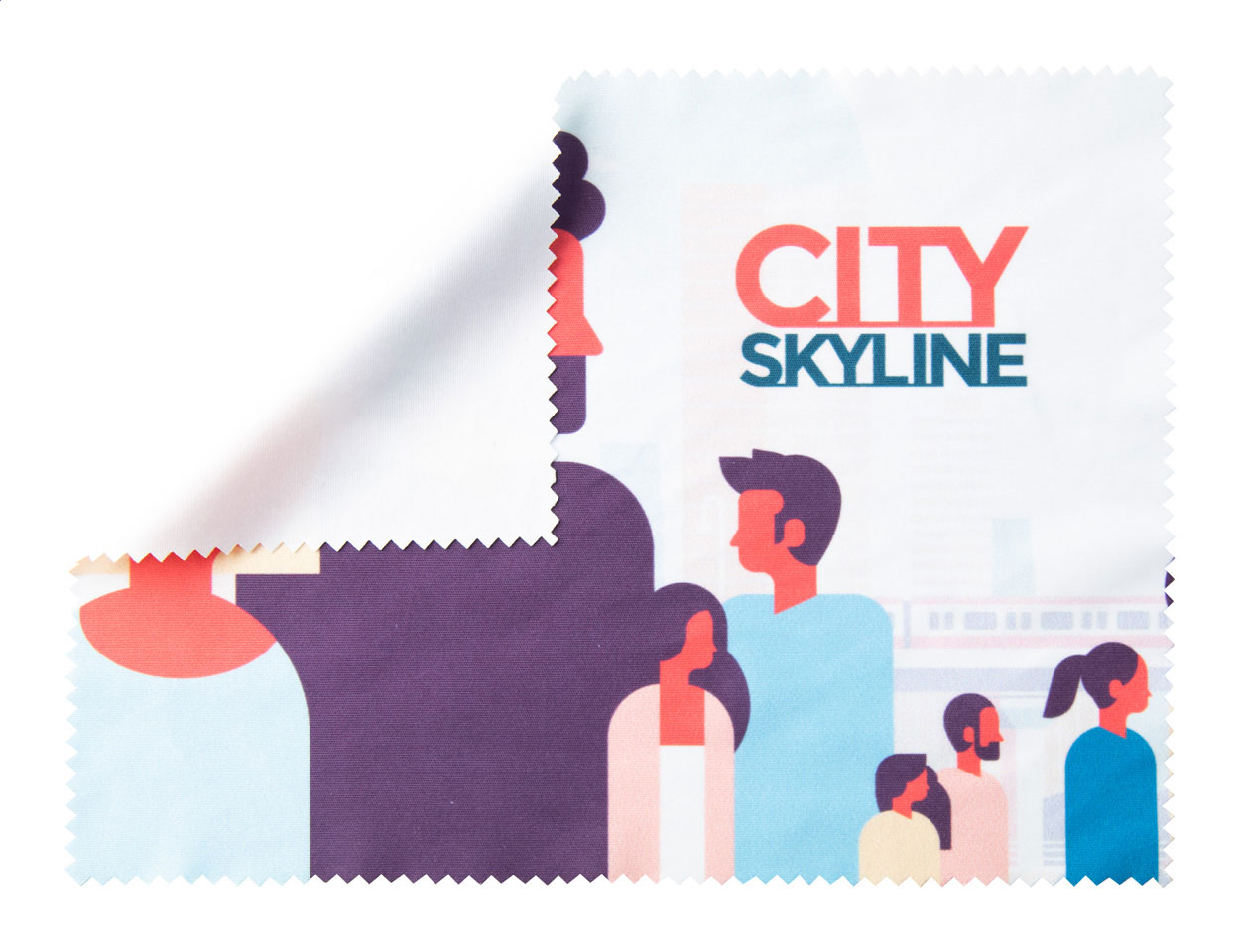 Čisticí hadřík na brýle DIOPTRY XL - bílá