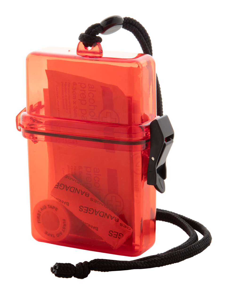 Plastic waterproof first aid kit NEPTUNE - red