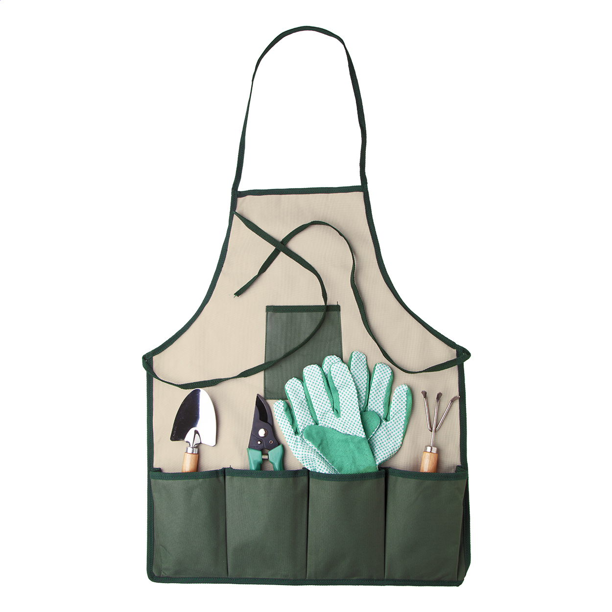 Sada zahradního nářadí JARDIN - zelená / přírodní