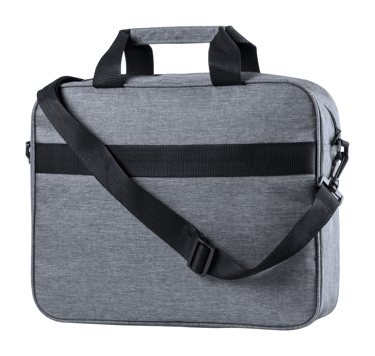 Polyester laptop bag LENKET with RFID protection - grey