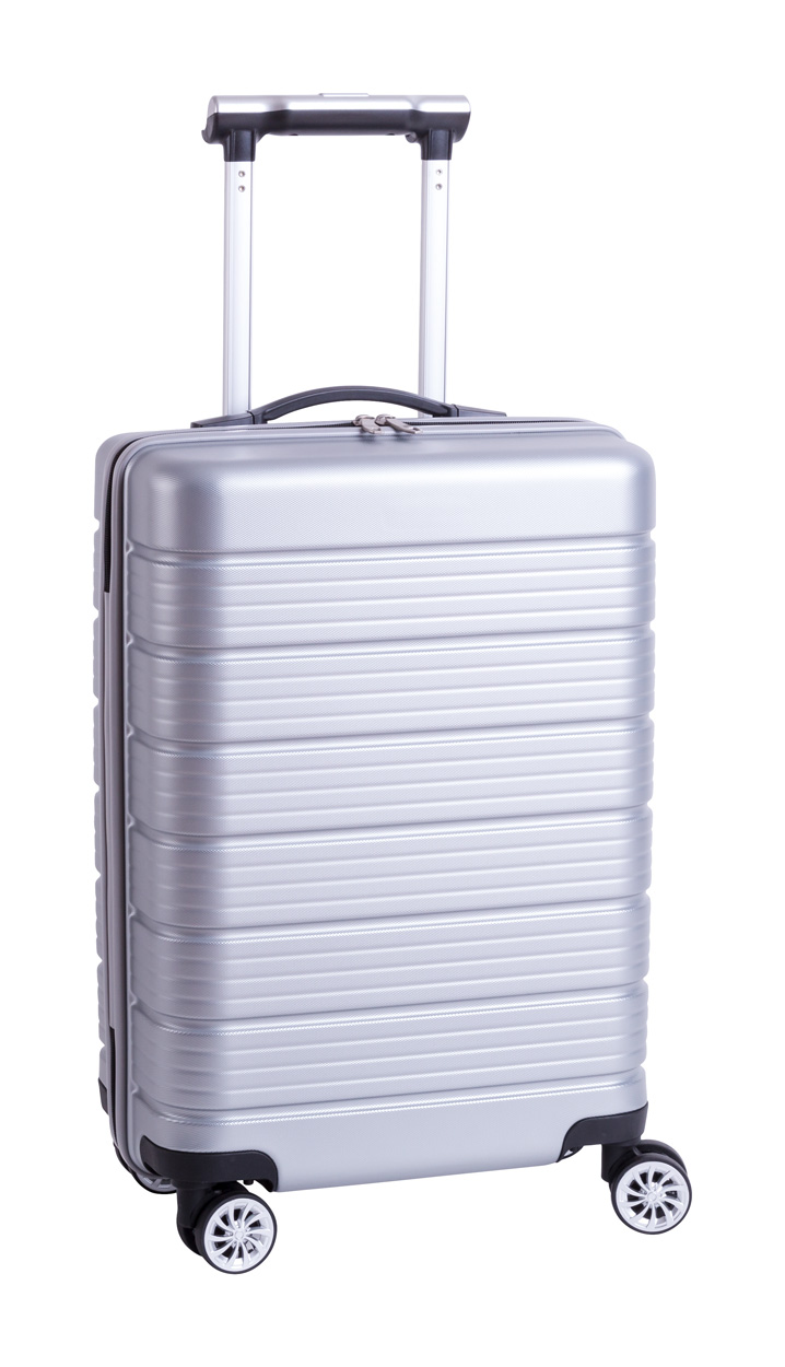 Plastový kufr na kolečkách SILMOUR - stříbrná