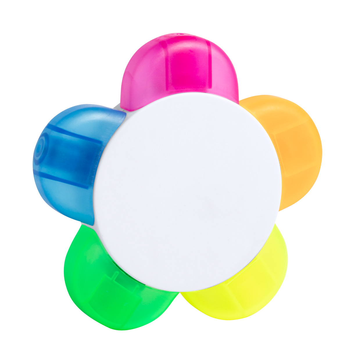 Plastic five-colour highlighter HINDAL - multicolour
