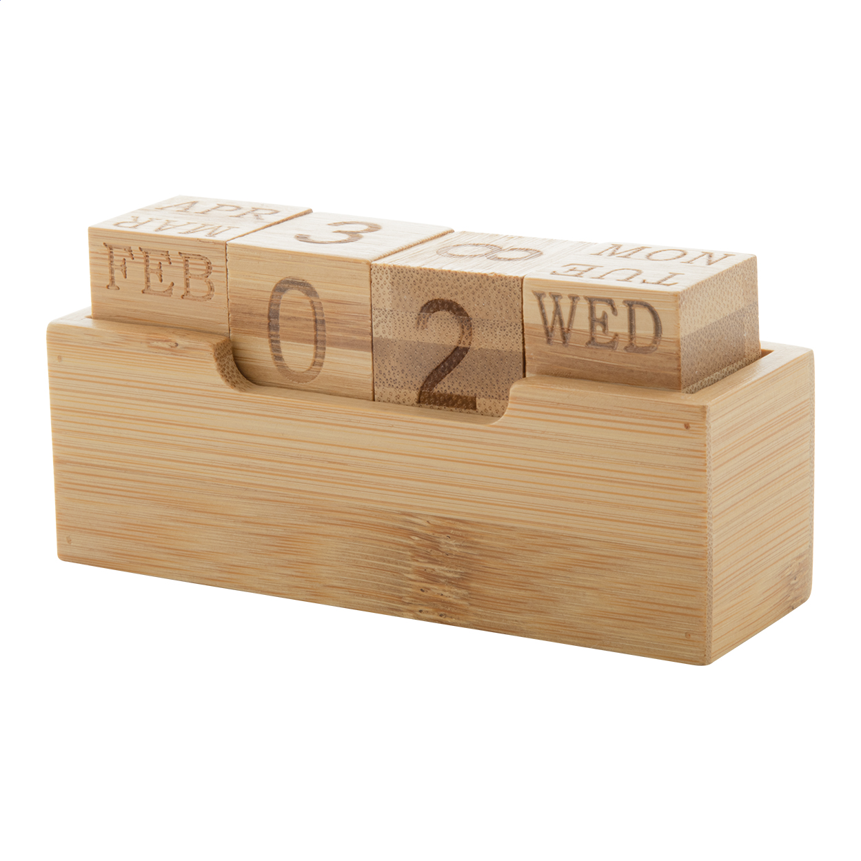 Bambusový věčný kalendář ROLBUS - přírodní