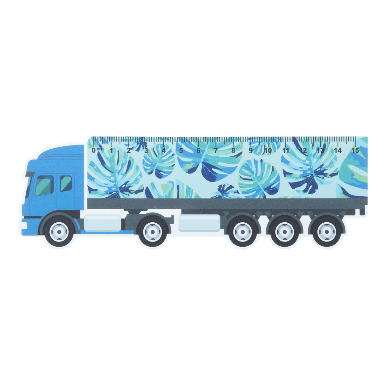 Pravítko ve tvaru kamionu TRUCKER 15 - bílá