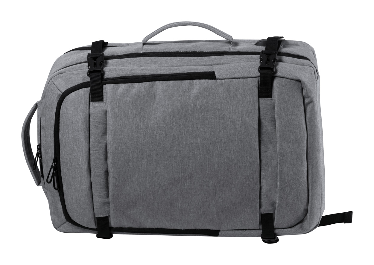 Kombinovaný batoh na dokumenty SULKAN s prostorem na notebook - šedá