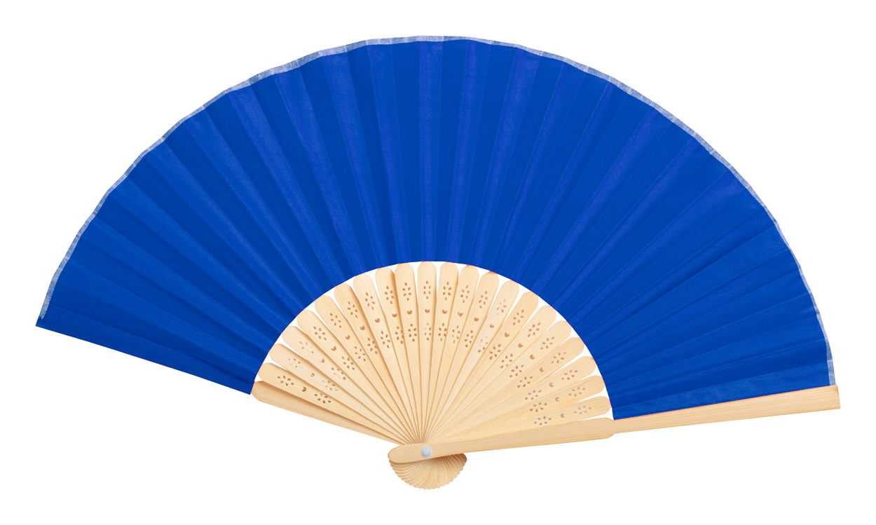Textile fan KRONIX with bamboo ribs
