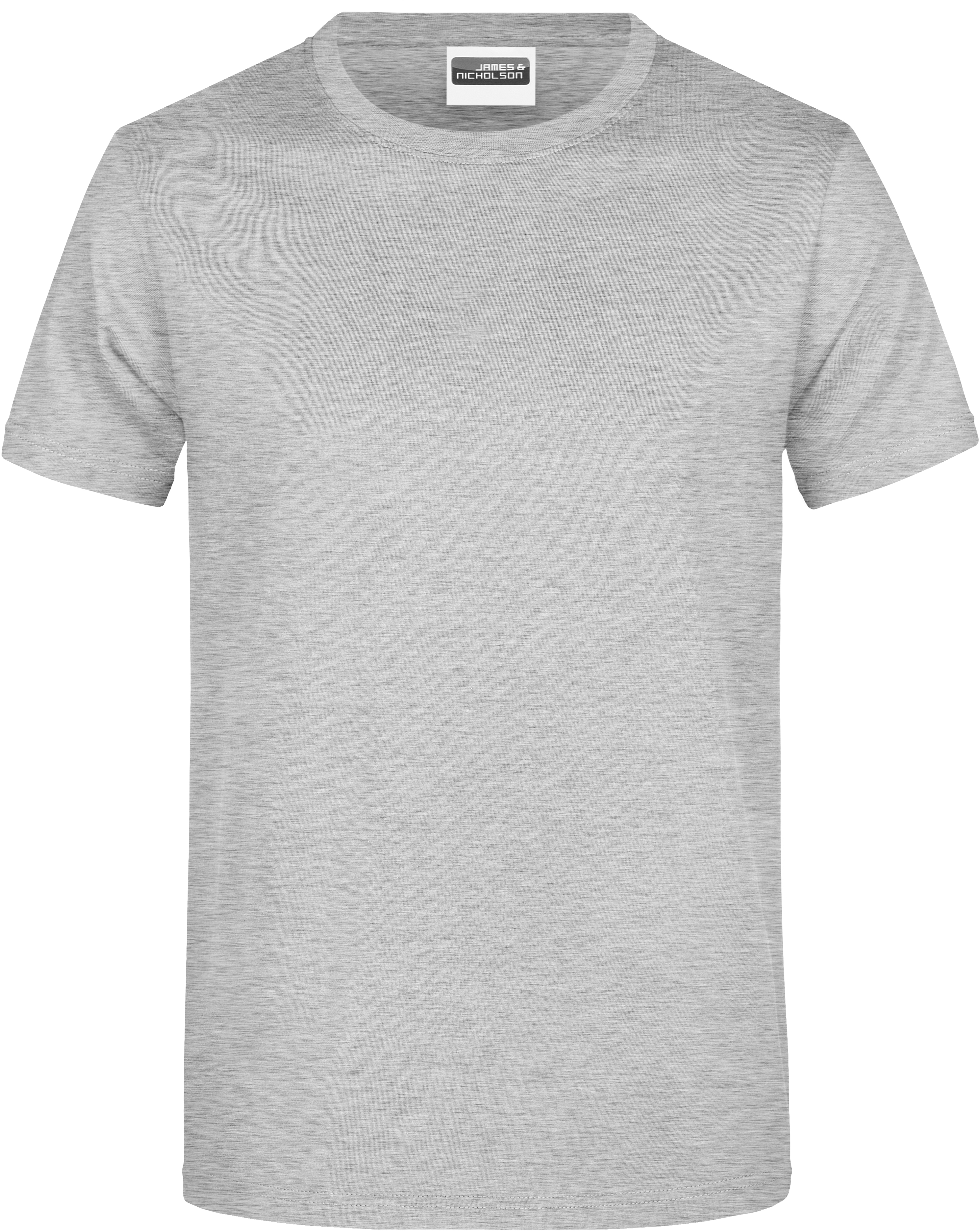 Pánské tričko s krátkým rukávem James&Nicholson JN 797 - grey heather,