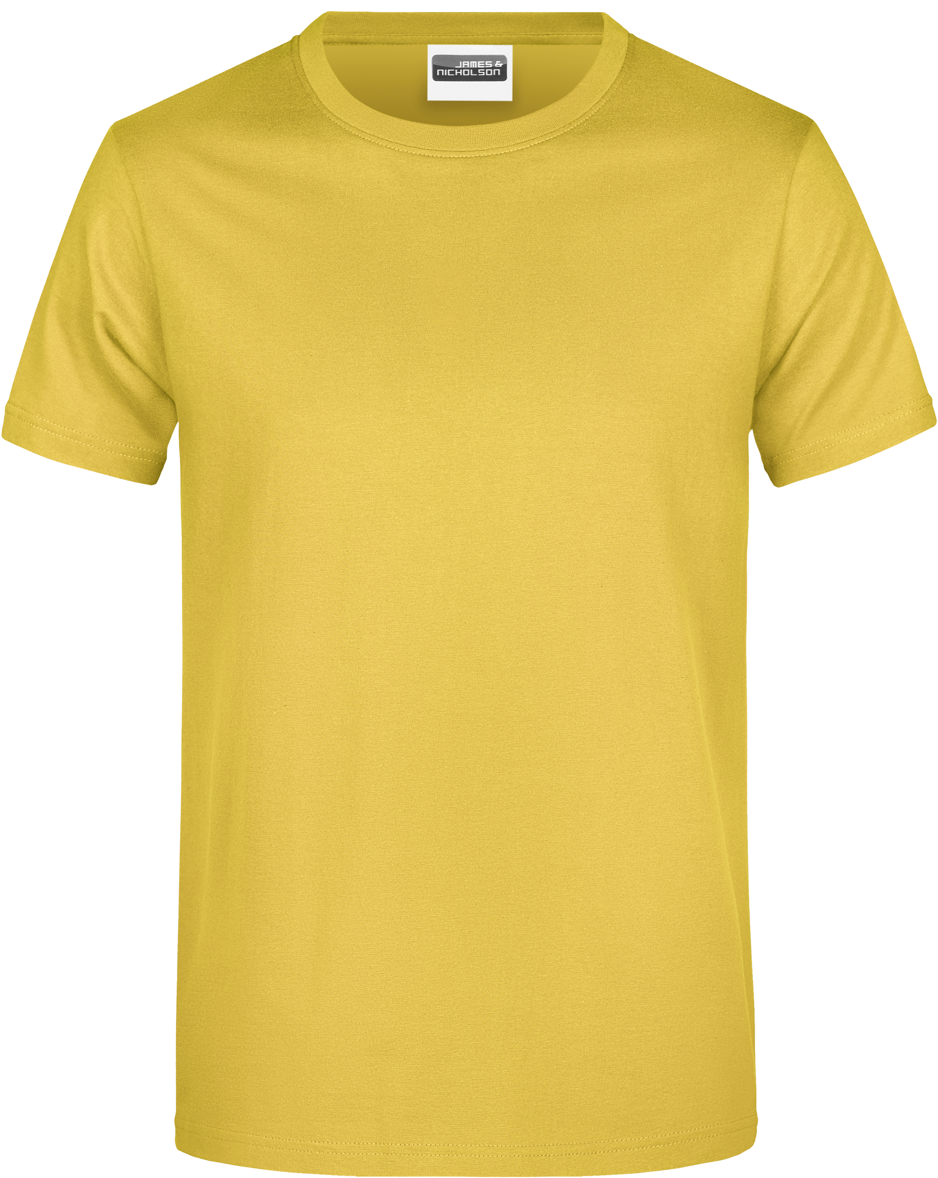 Pánské tričko s krátkým rukávem James&Nicholson JN 797 - yellow,