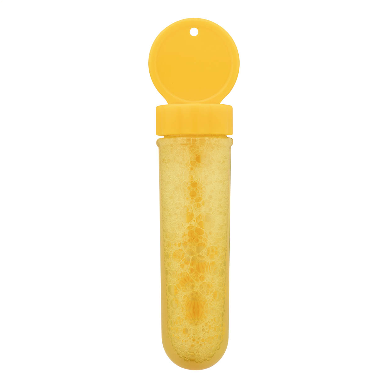 Plastová nádobka s bublifukem BLOWY, 30 ml - žlutá
