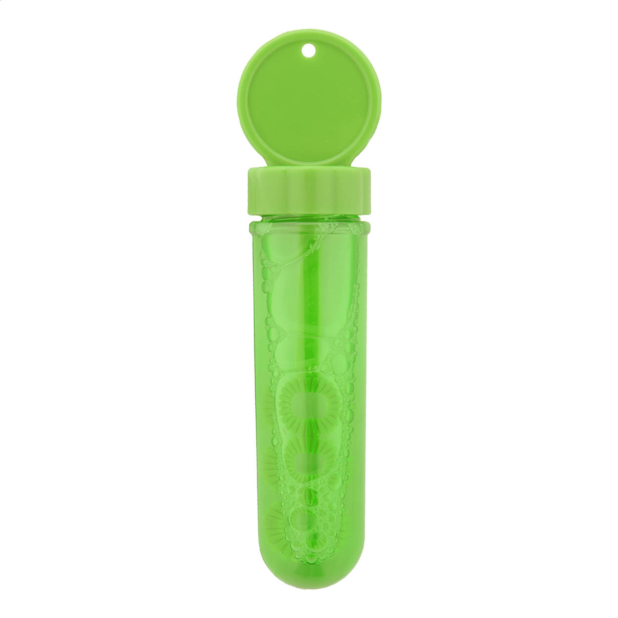 Plastová nádobka s bublifukem BLOWY, 30 ml - zelená