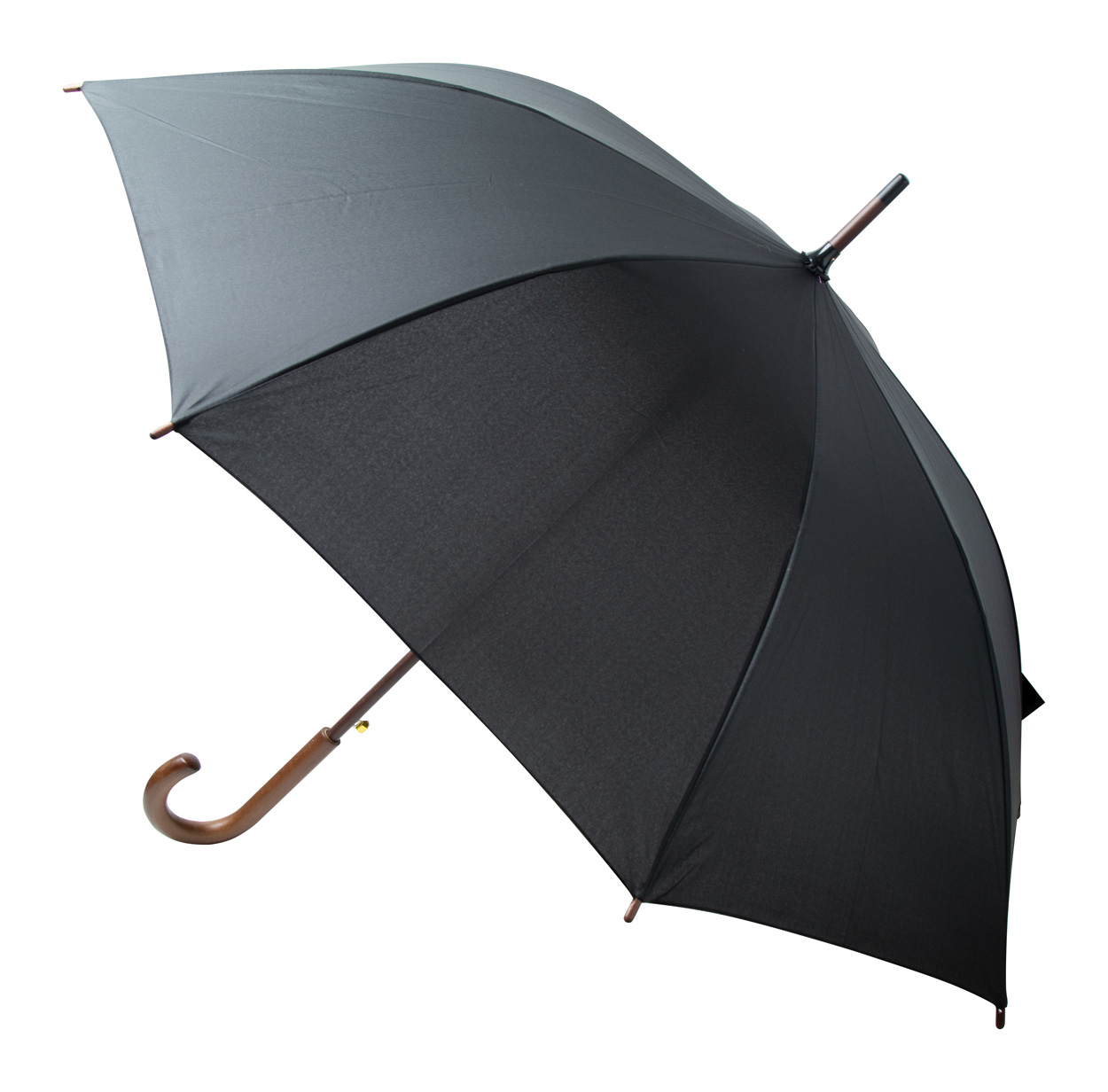 Automatic umbrella LIMOGES made of recycled PET material - black
