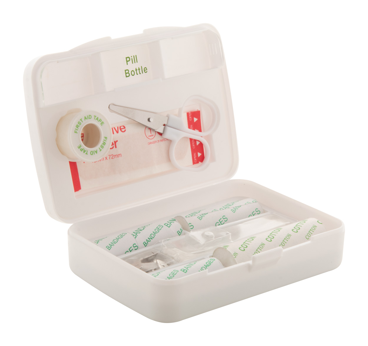 Plastic first aid kit FOLDOC - white