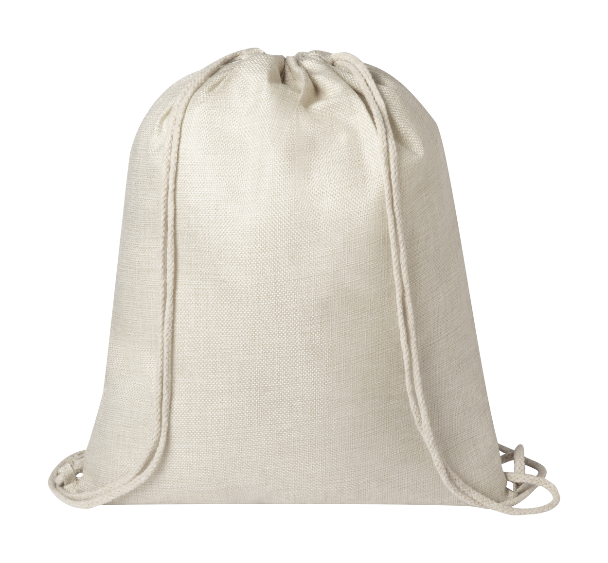 Polyesterový šňůrkový batoh LIZCOM vhodný pro potisk sublimací - béžová