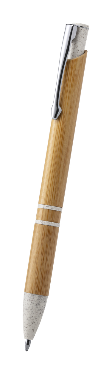 Bambusové kuličkové pero LETTEK - béžová