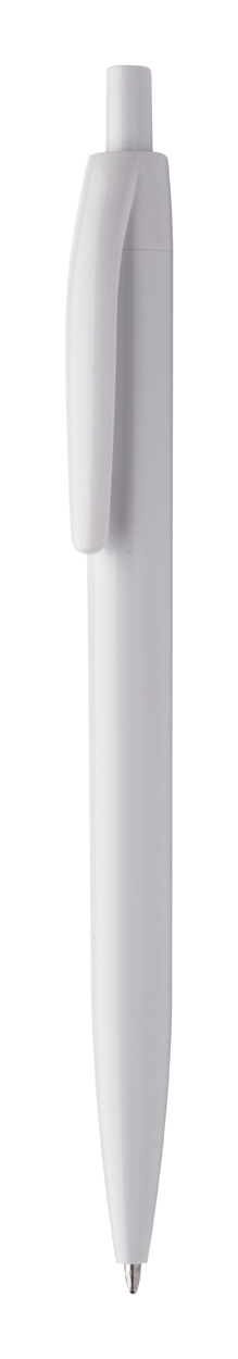 Plastové kuličkové pero LEOPARD CLEAN s antibakteriální ochranou - bílá