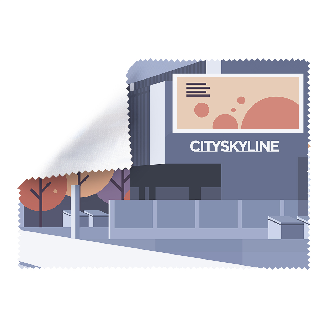 Čisticí hadřík na brýle DIOPTRY RPET z recyklovaného materiálu - bílá