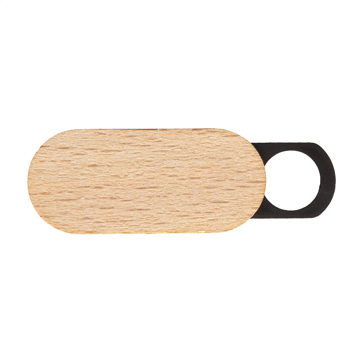 Plastová krytka na web kameru WOOCAM s dřevěným povrchem - přírodní