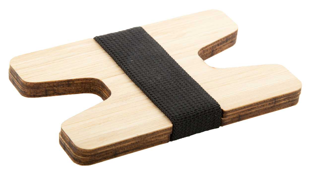 Bamboo card holder WOLLY - natural