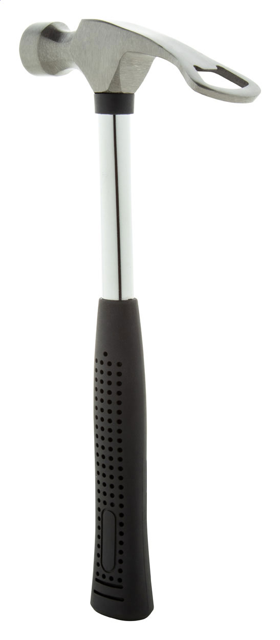 Kovové kladívko LAGERSLAM s otvírákem lahví - černá