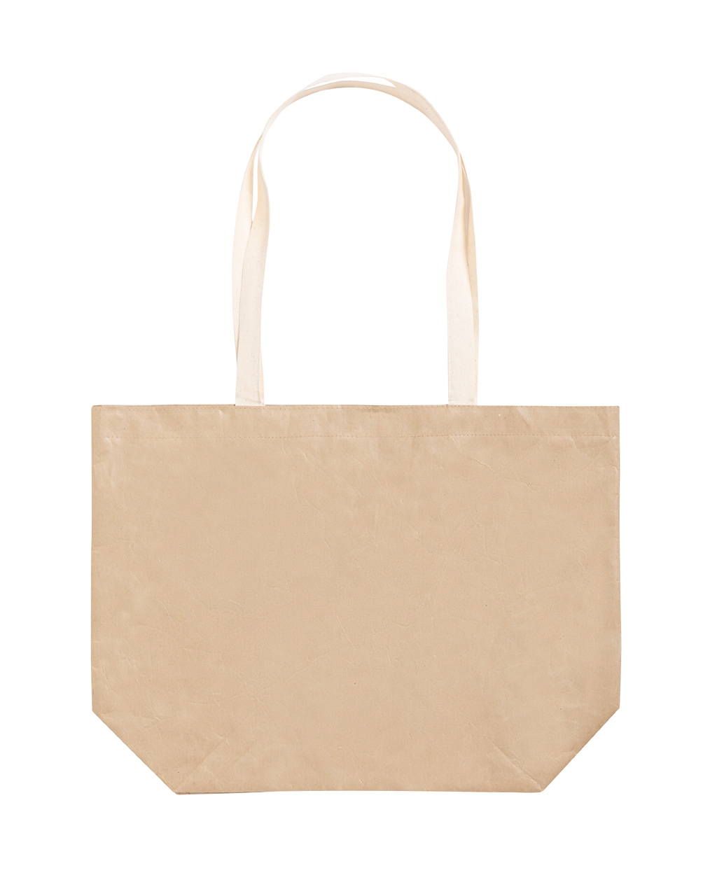 Papírová nákupní taška PALZIM - přírodní / bílá