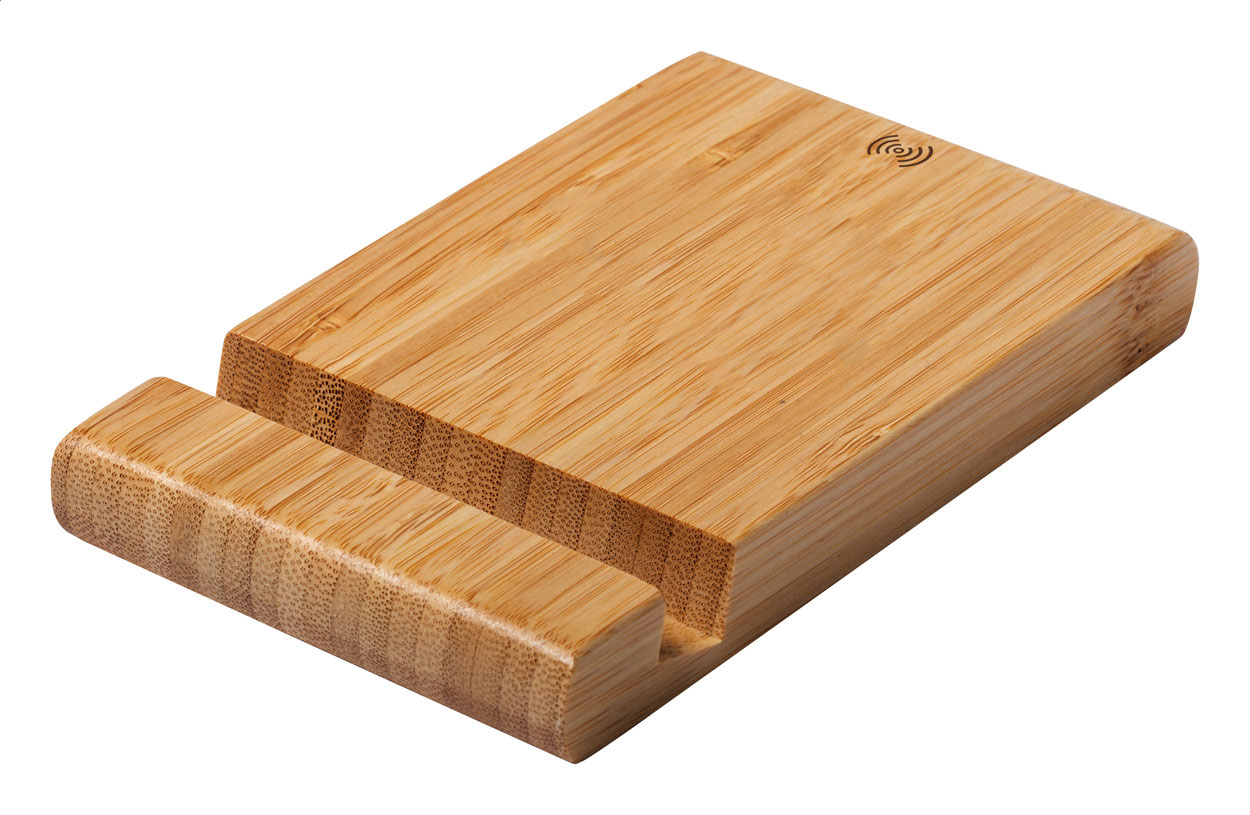 Restix držák na mobil s bezdrátovou nabíječkou Přírodní