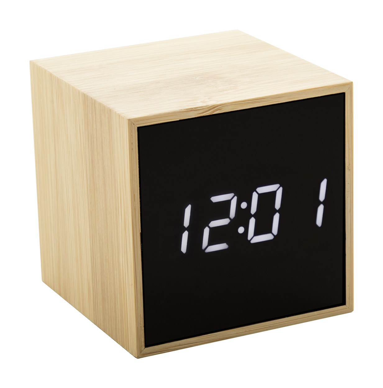 Bamboo alarm clock BOOLARM - natural