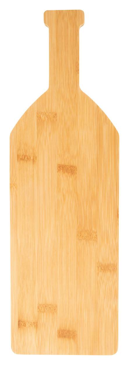 Bamboo cutting board BOORD in the shape of a bottle - natural