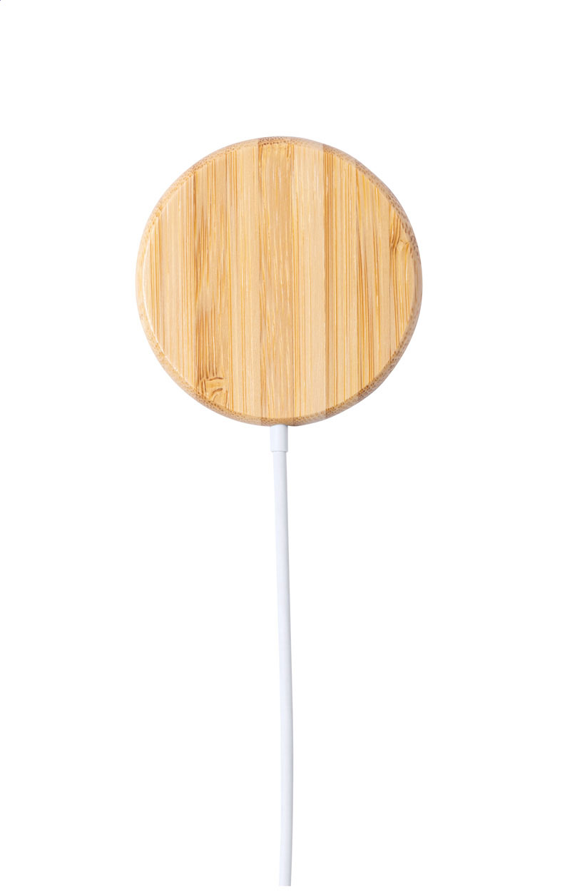 Magnetická bambusová nabíječka HATAWEY - přírodní