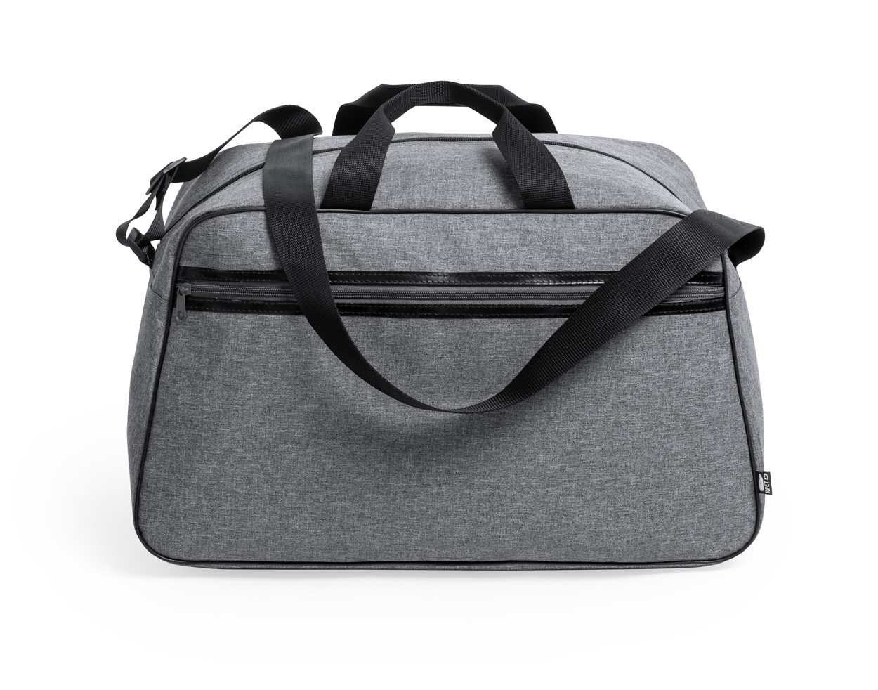 Polyesterová sportovní taška HOLTRUM z recyklovaného materiálu - šedá