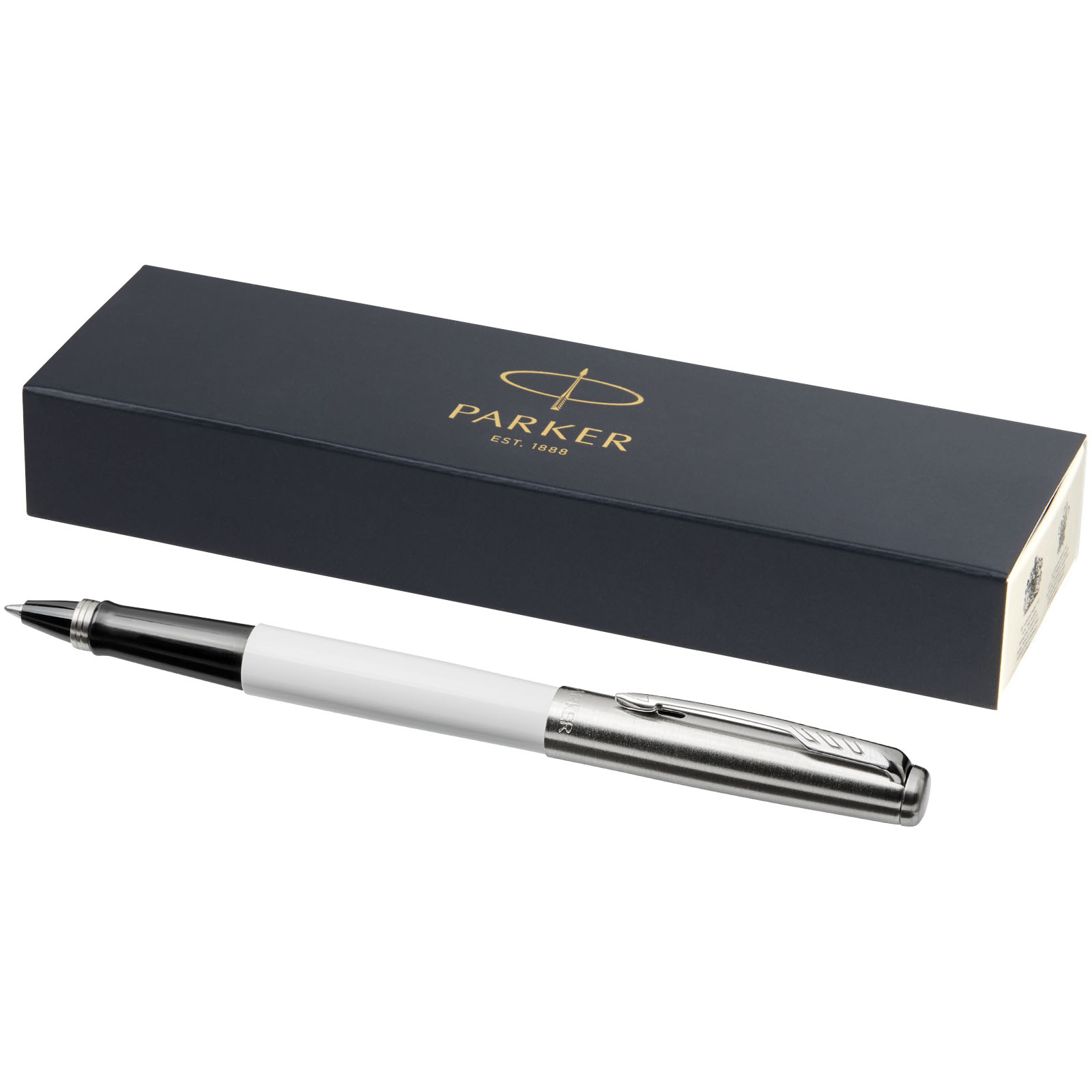 Pen Parker Parker Jotter plastic with stainless steel rollerball pen